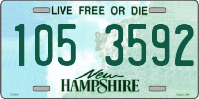 NH license plate 1053592