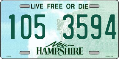 NH license plate 1053594