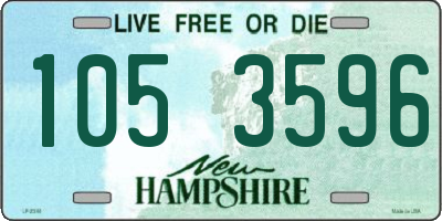 NH license plate 1053596