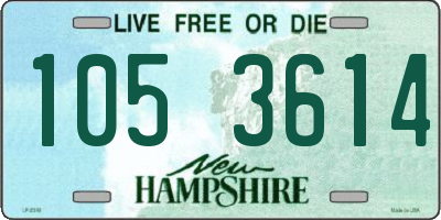 NH license plate 1053614