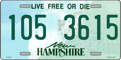 NH license plate 1053615