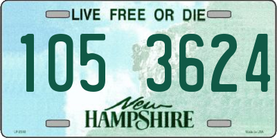 NH license plate 1053624