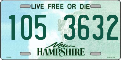NH license plate 1053632