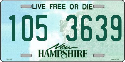 NH license plate 1053639
