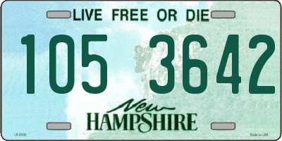 NH license plate 1053642