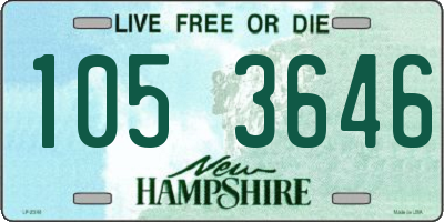 NH license plate 1053646
