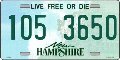 NH license plate 1053650