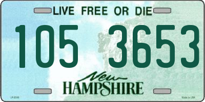 NH license plate 1053653