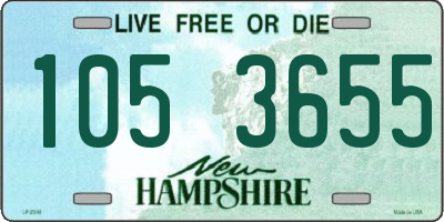 NH license plate 1053655
