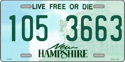 NH license plate 1053663