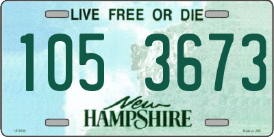 NH license plate 1053673