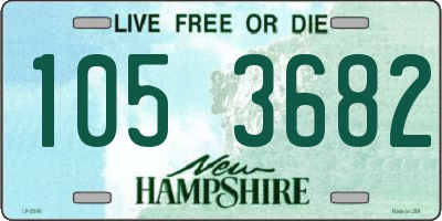 NH license plate 1053682