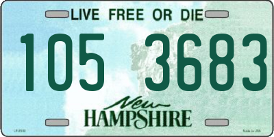 NH license plate 1053683
