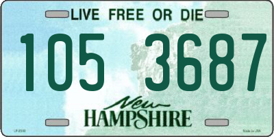 NH license plate 1053687