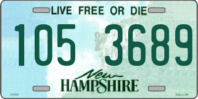 NH license plate 1053689