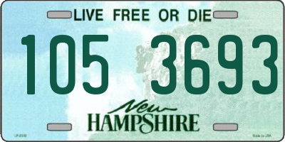 NH license plate 1053693