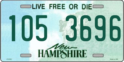 NH license plate 1053696