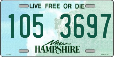 NH license plate 1053697