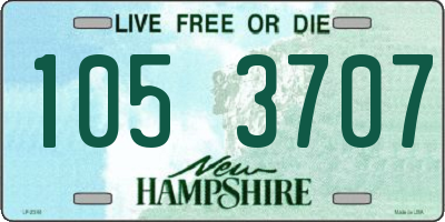 NH license plate 1053707