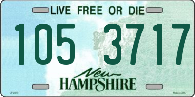 NH license plate 1053717
