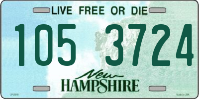 NH license plate 1053724