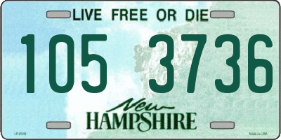 NH license plate 1053736