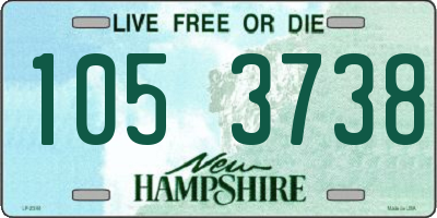 NH license plate 1053738