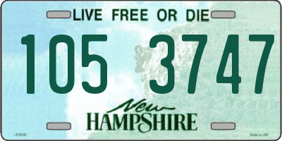 NH license plate 1053747