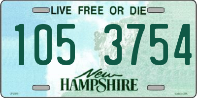 NH license plate 1053754