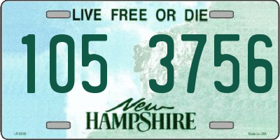 NH license plate 1053756