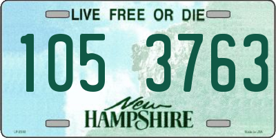 NH license plate 1053763