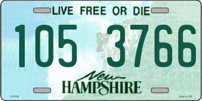NH license plate 1053766