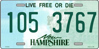 NH license plate 1053767