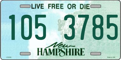 NH license plate 1053785