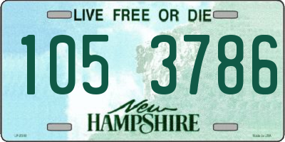NH license plate 1053786