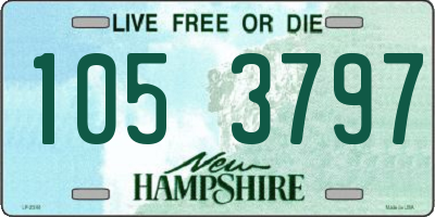 NH license plate 1053797