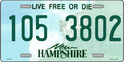 NH license plate 1053802