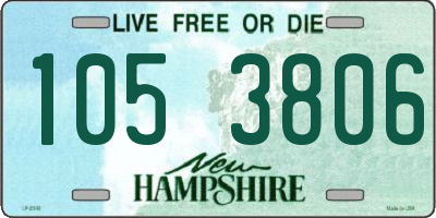 NH license plate 1053806