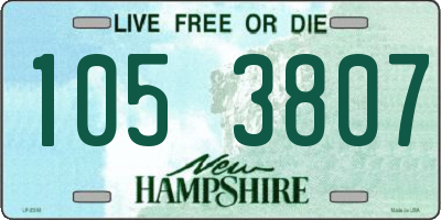 NH license plate 1053807