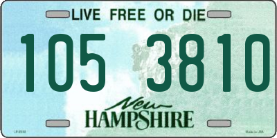 NH license plate 1053810