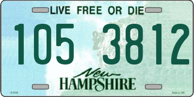 NH license plate 1053812
