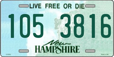 NH license plate 1053816