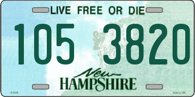 NH license plate 1053820