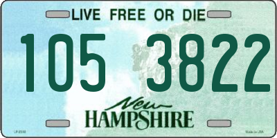 NH license plate 1053822