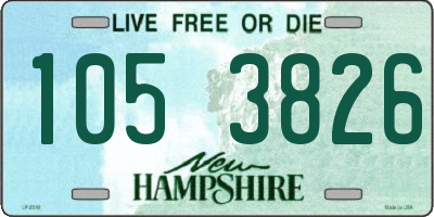 NH license plate 1053826
