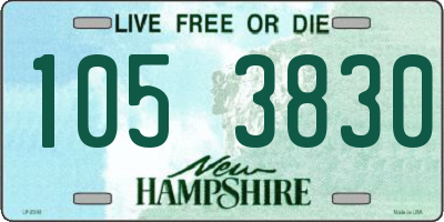 NH license plate 1053830