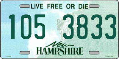 NH license plate 1053833