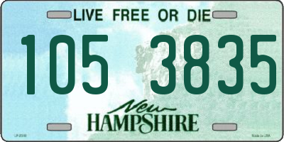 NH license plate 1053835