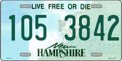 NH license plate 1053842