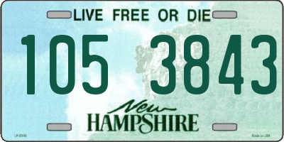 NH license plate 1053843